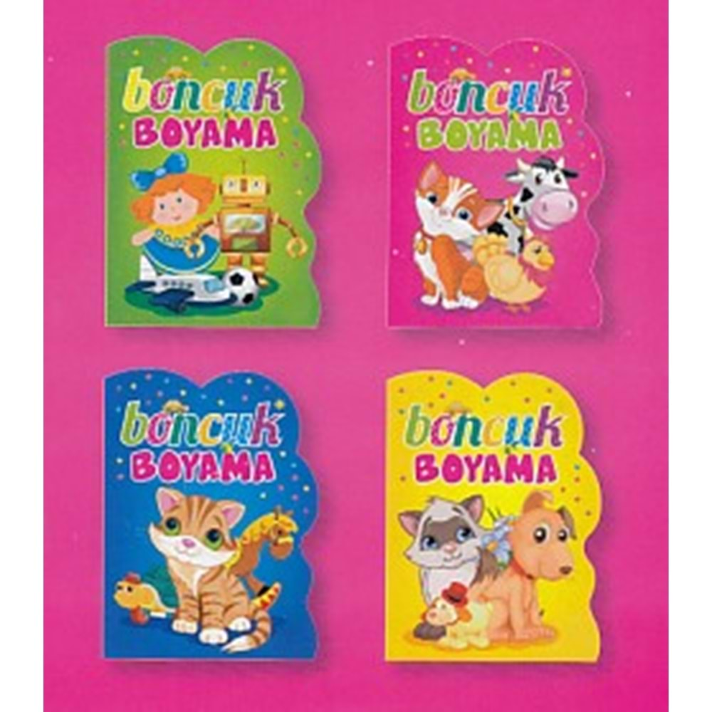 Boncuk Boyama (4 Kitap - Şekilli Kesim)