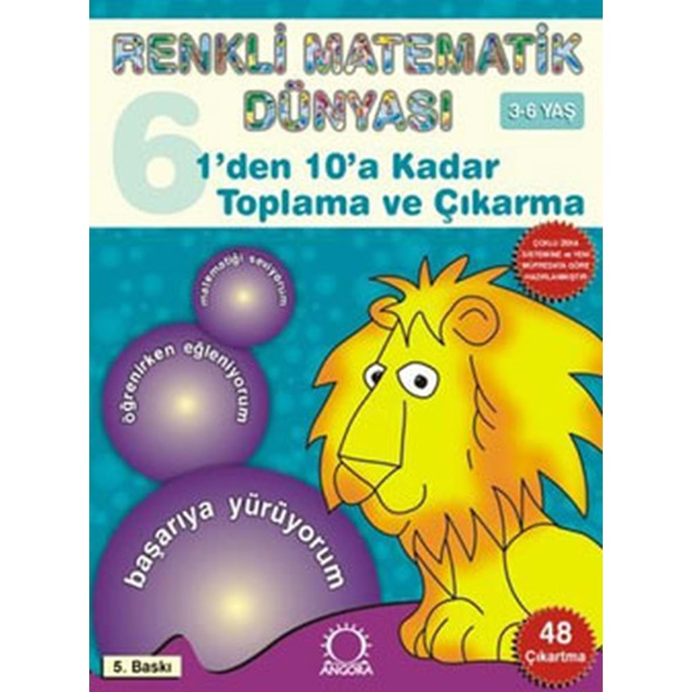 Renkli Matematik Dünyası 6 Bir'den On'a Kadar Sayıları Öğrenme