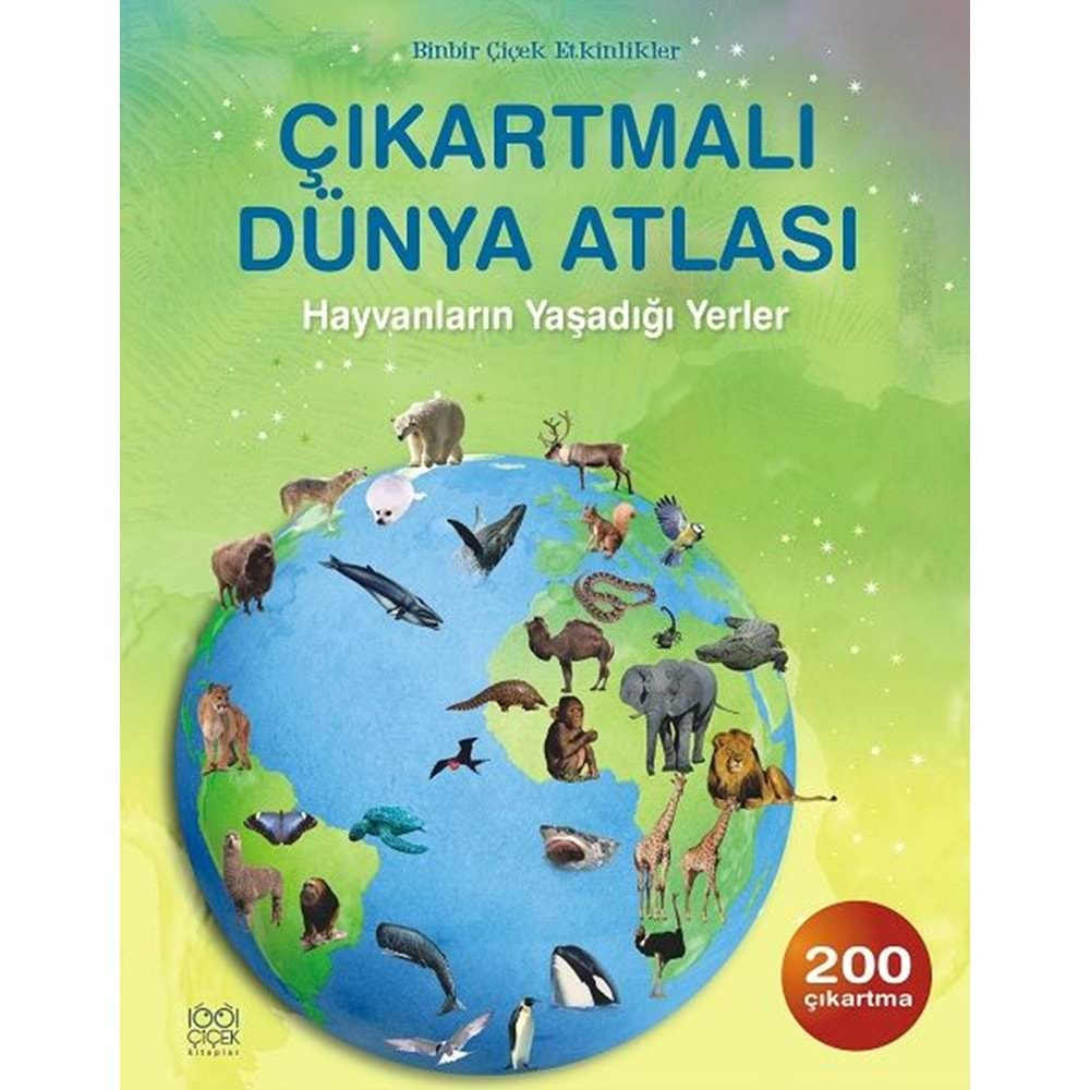 Çıkartmalı Dünya Atlası - Hayvanların Yaşadığı Yerler