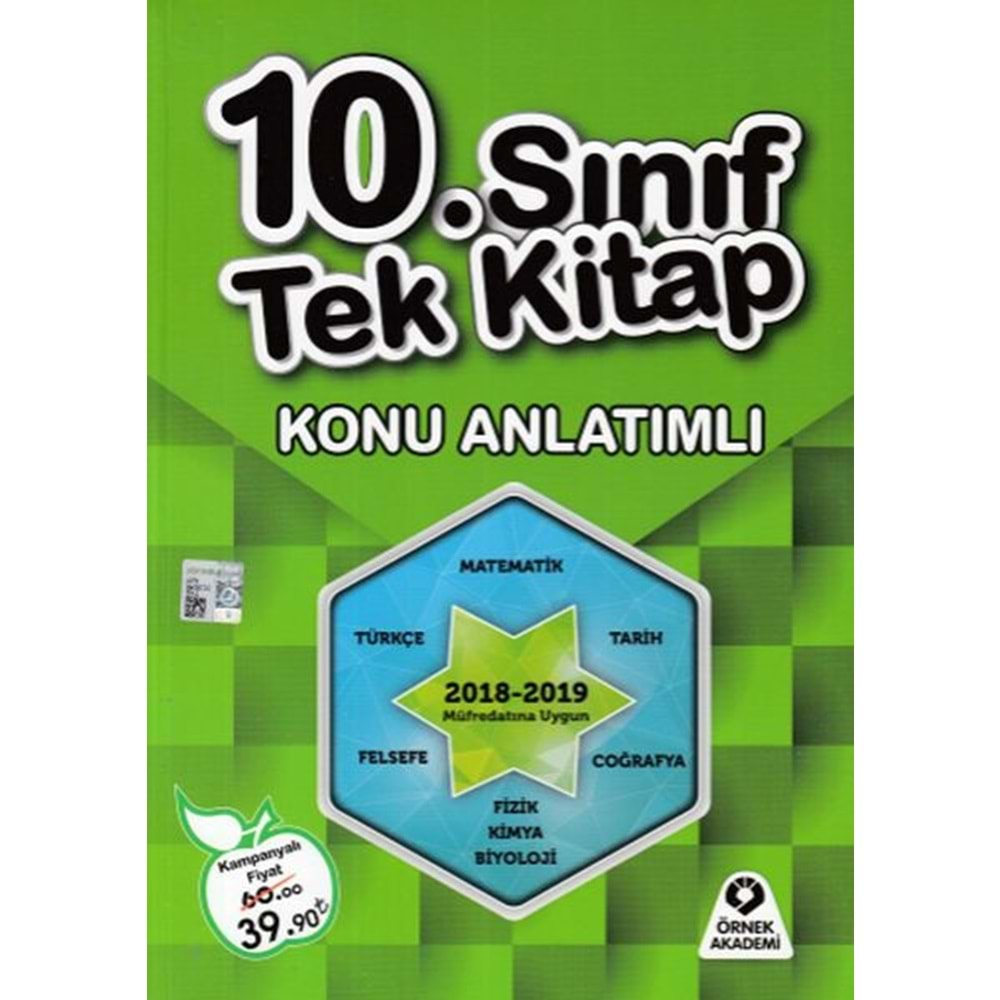 Örnek Akademi 10. Sınıf Tek Kitap Konu Anlatımlı (Yeni)