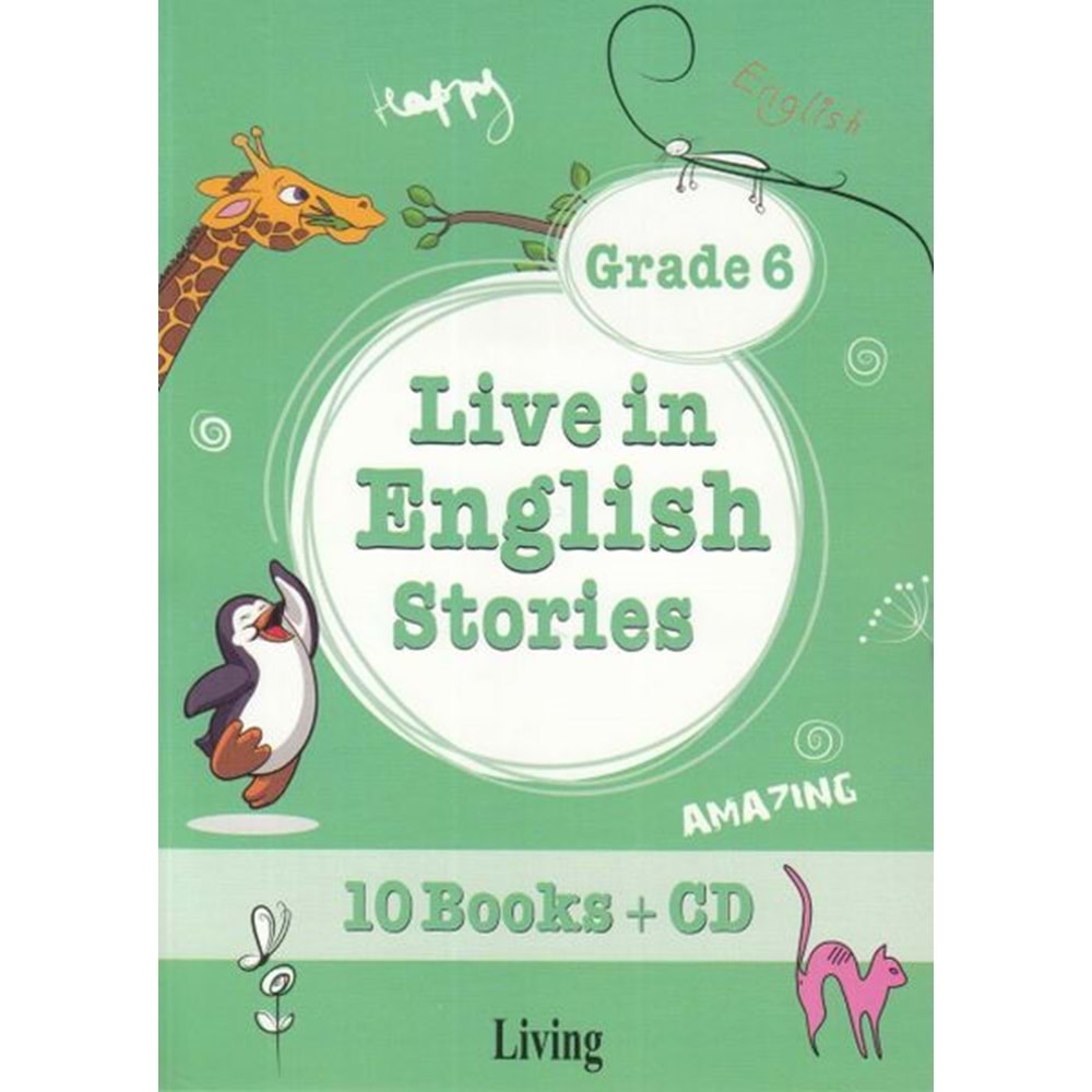 Grade 6 - Live in English Stories (10 Books - CD)