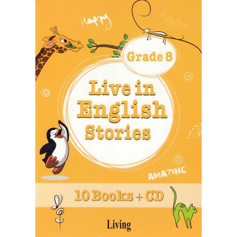 Grade 8 - Live in English Stories (10 Books CD)