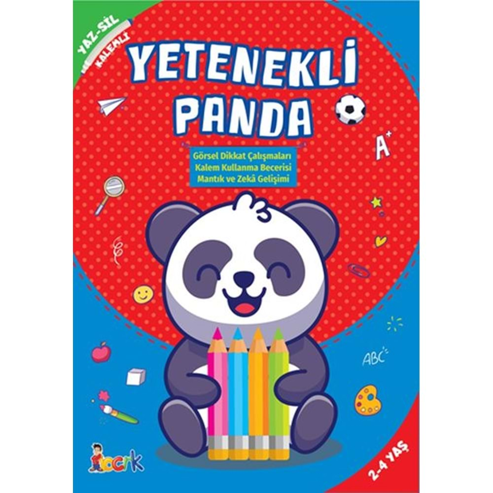 Yetenekli Panda Yaz Sil Kalemli