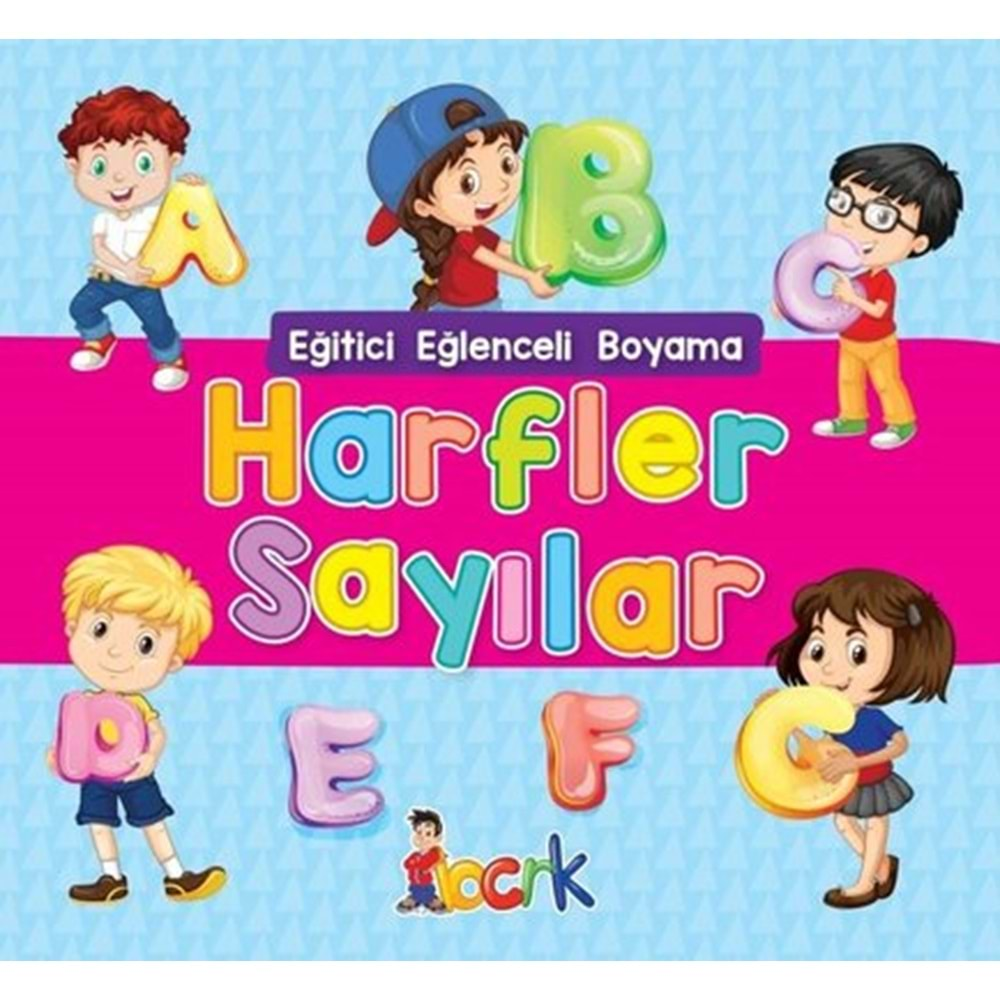 Harfler Sayılar Eğitici Eğlenceli Boyama