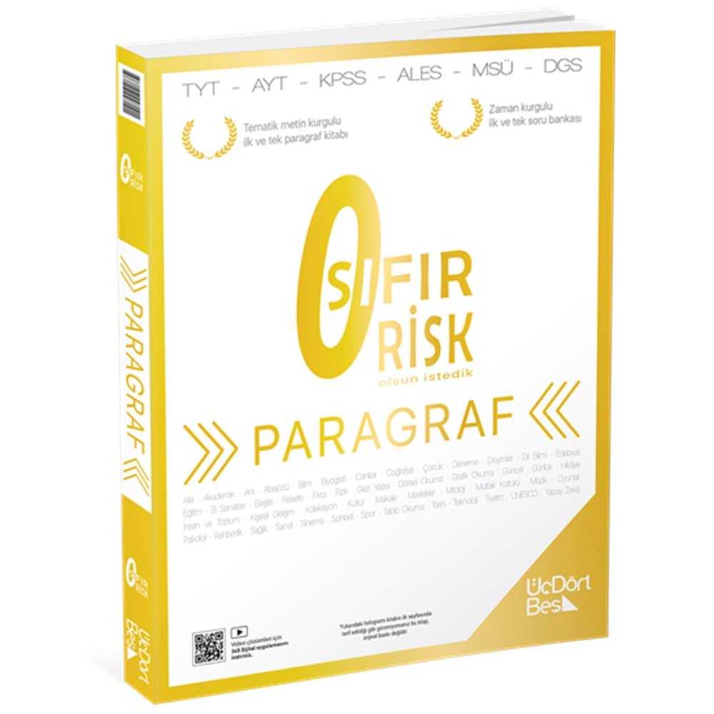 Üç Dört Beş Paragraf Risk 2025