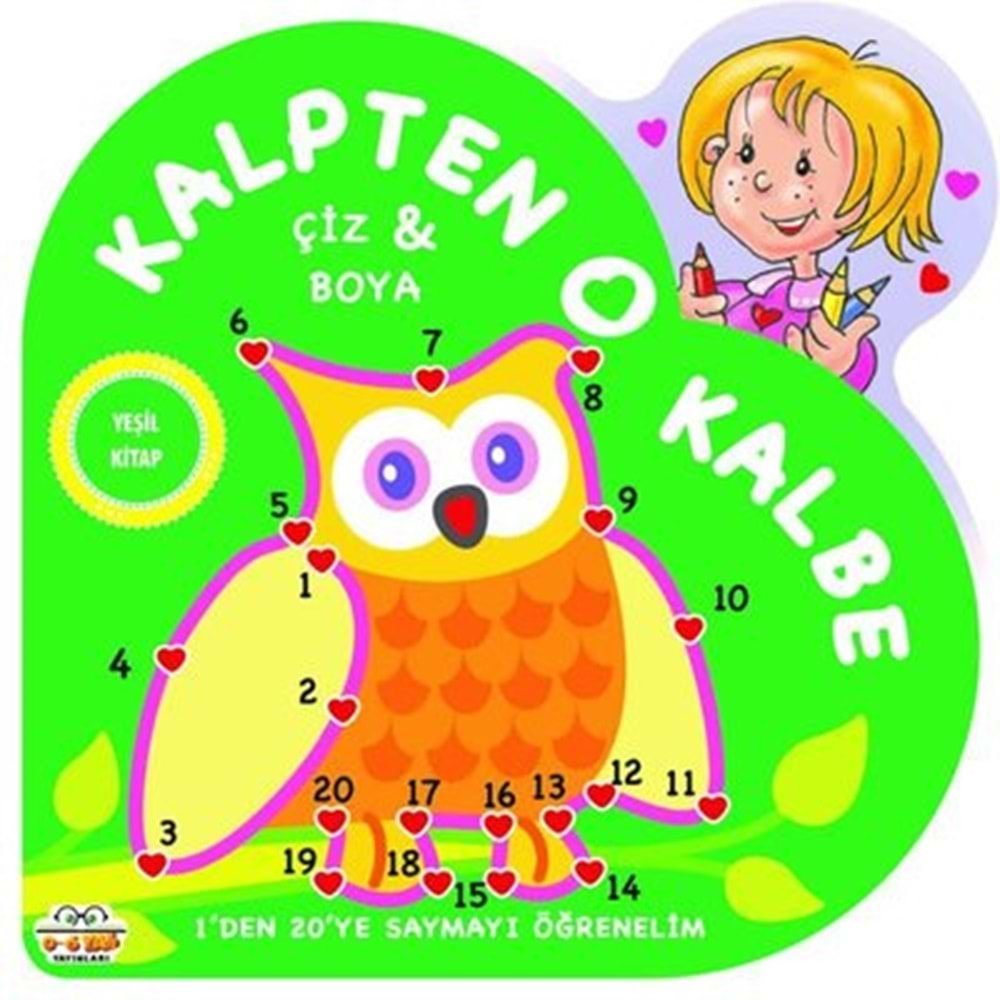 Kalpten Kalbe Çiz Boya - Yeşil Kitap