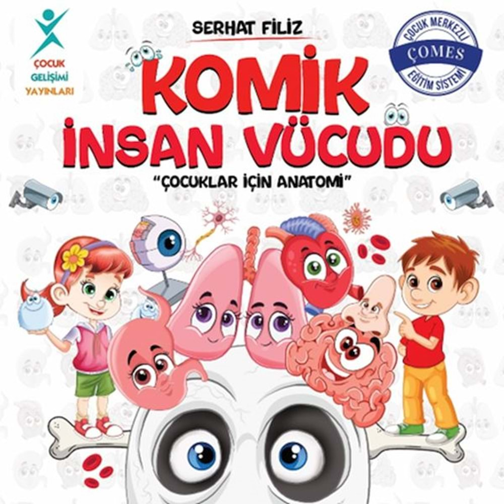 Komik İnsan Vücudu Çocuklar İçin Anatomi