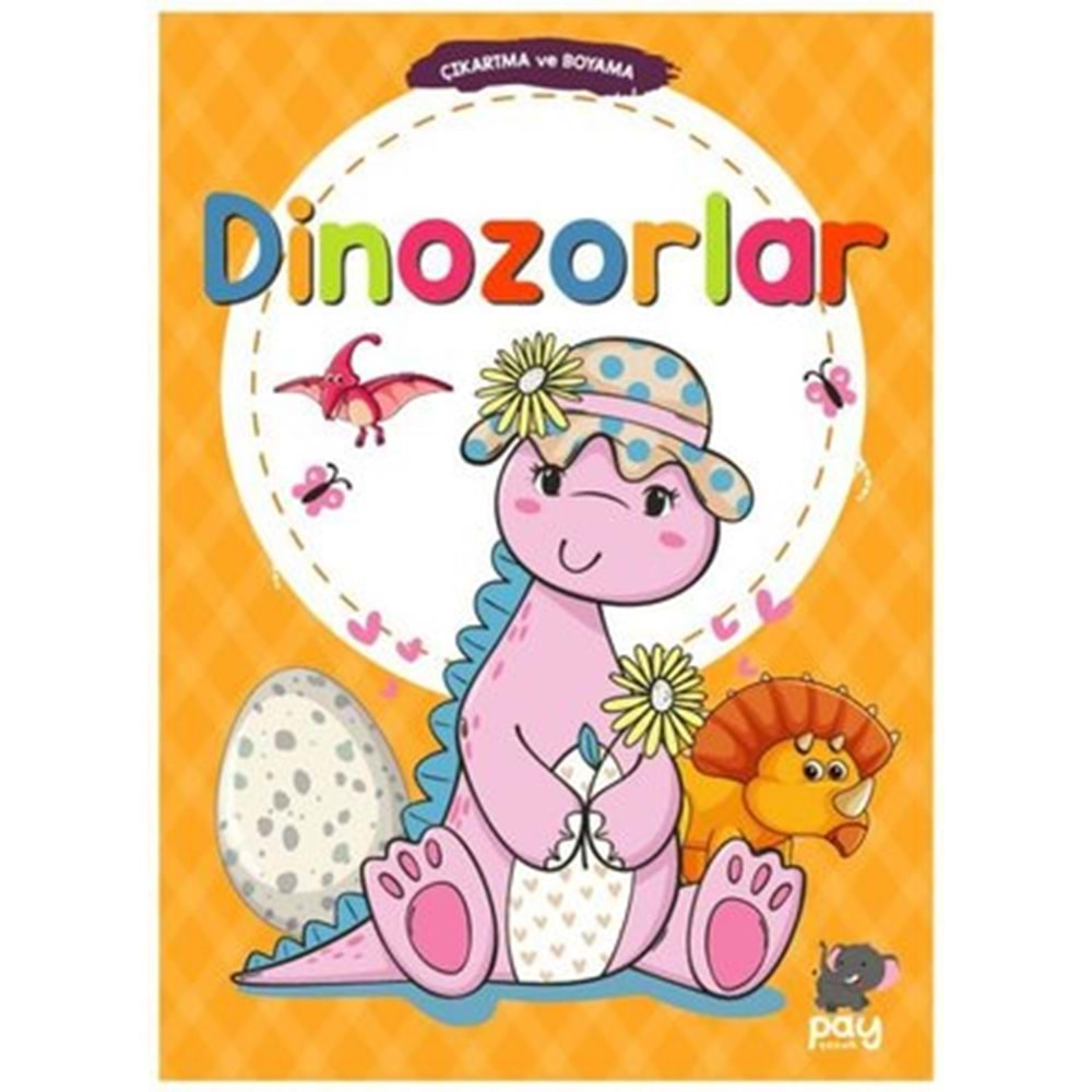 Dinozorlar-Çıkartma ve Boyama