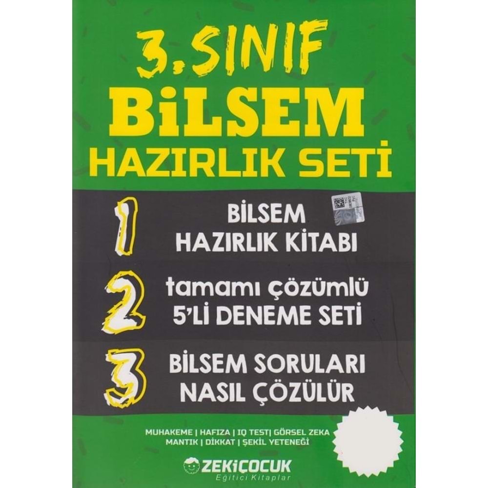 Zeki Çocuk 3.Sınıf Bilsem Hazırlık Seti