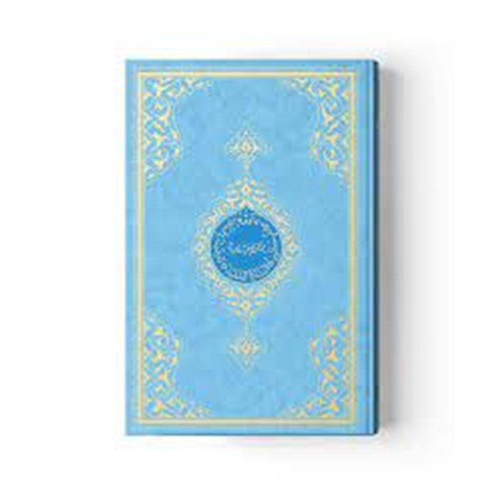 2 RENKLİ MAVİ CAMİ BOY KUR'AN-I KERİM