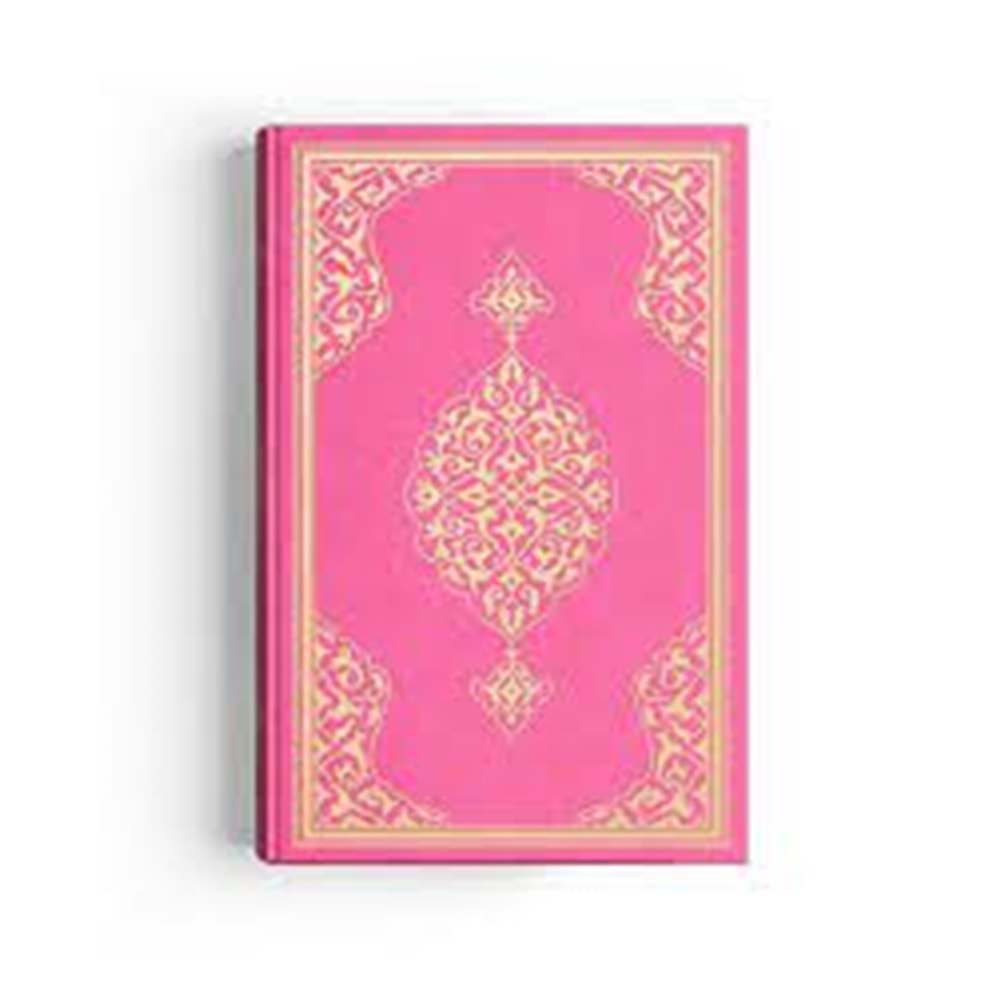 2 RENKLİ PEMBE RAHLE BOY KUR'AN-I KERİM