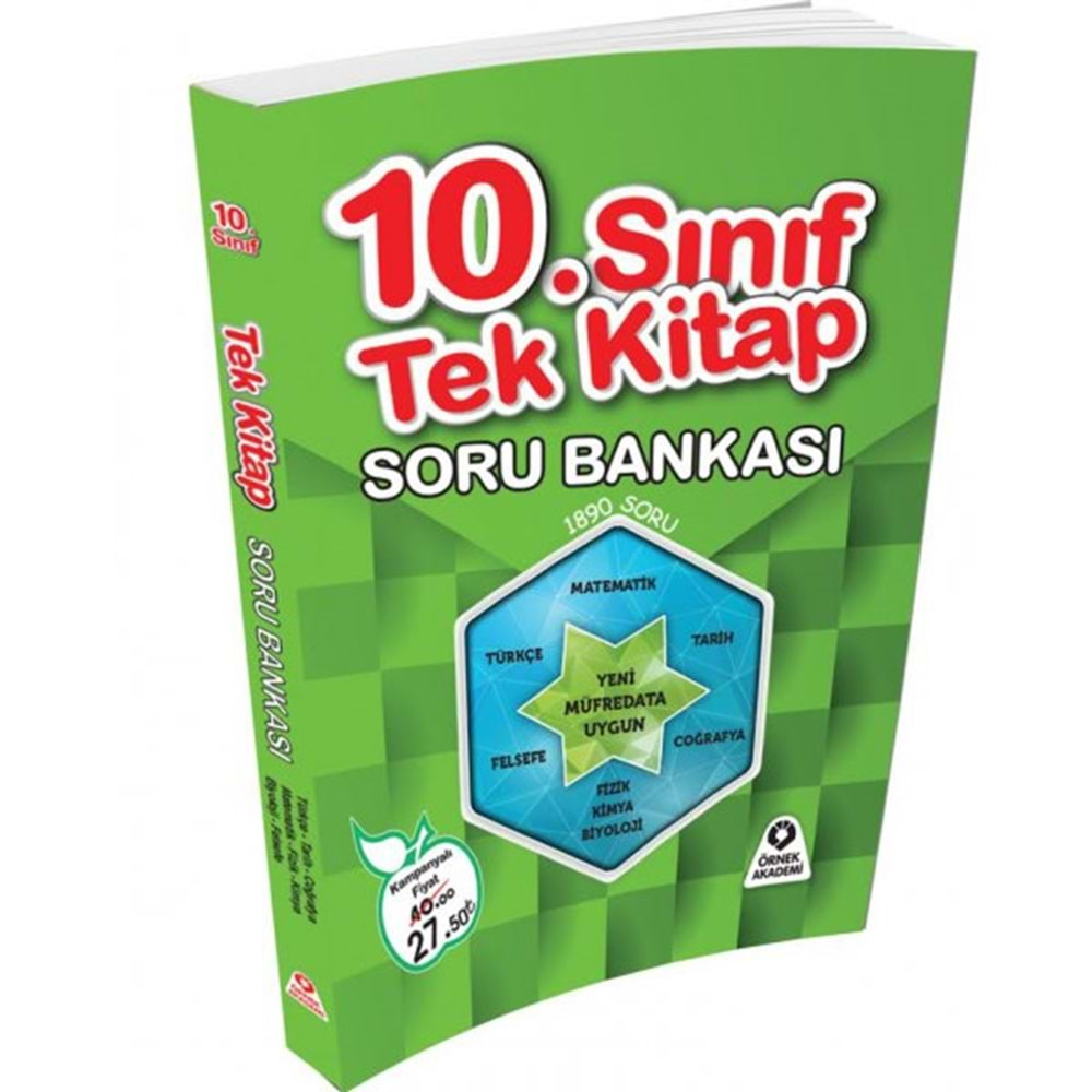 Örnek Akademi 10. Sınıf Tek Kitap Soru Bankası