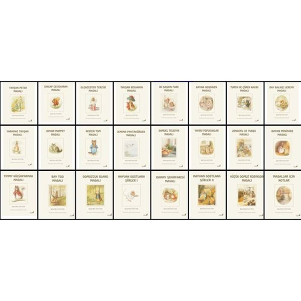 Beatrix Potter Masalları Seti - 24 Kitap Takım