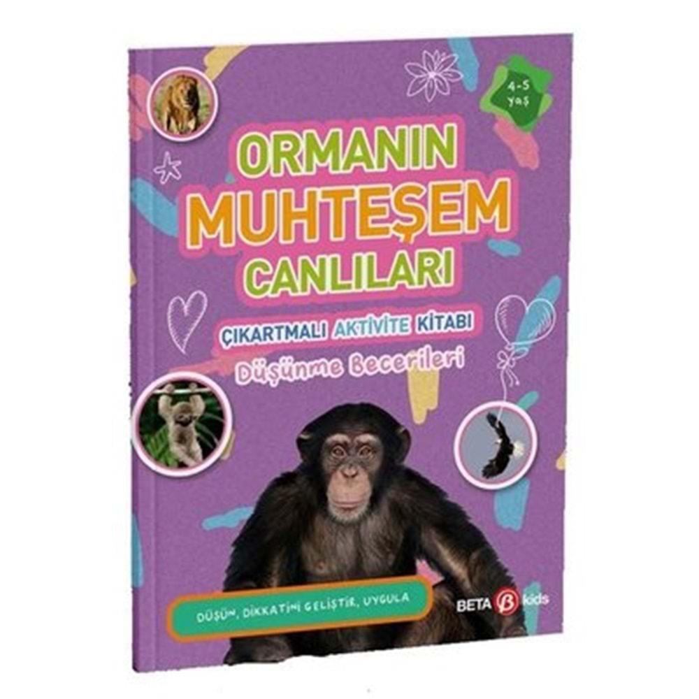 Ormanın Muhteşem Canlıları - Çıkartmalı Aktivite Kitabı