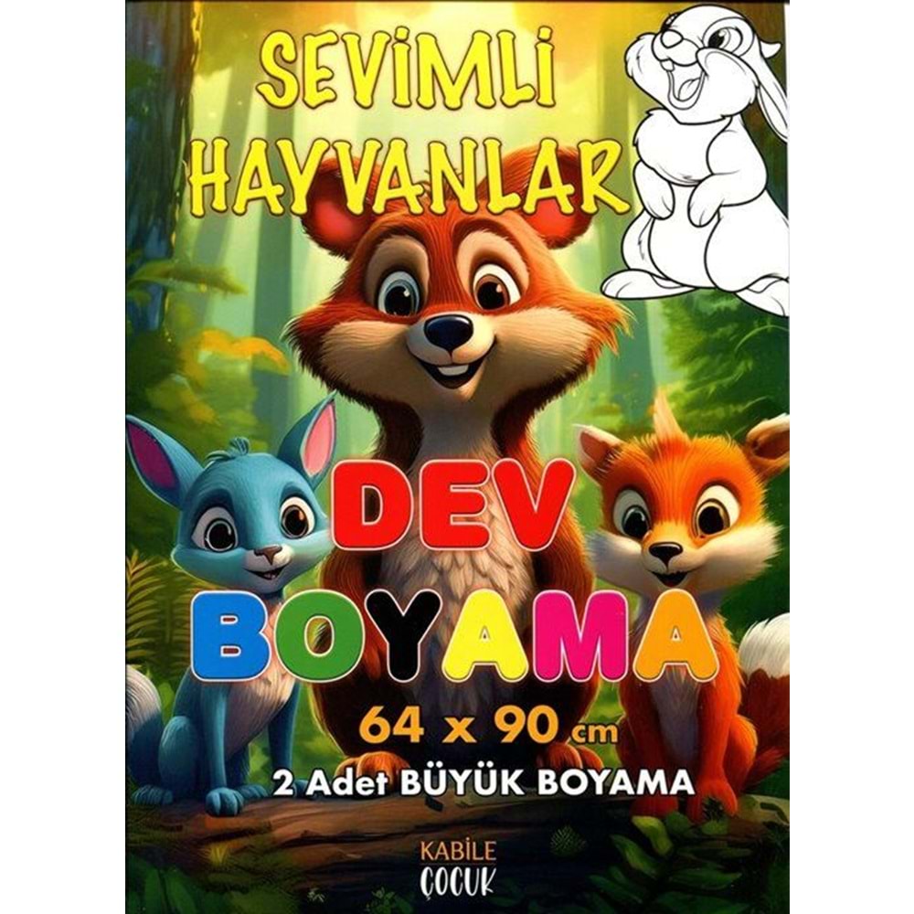 Sevimli Hayvanlar Dev Boyama