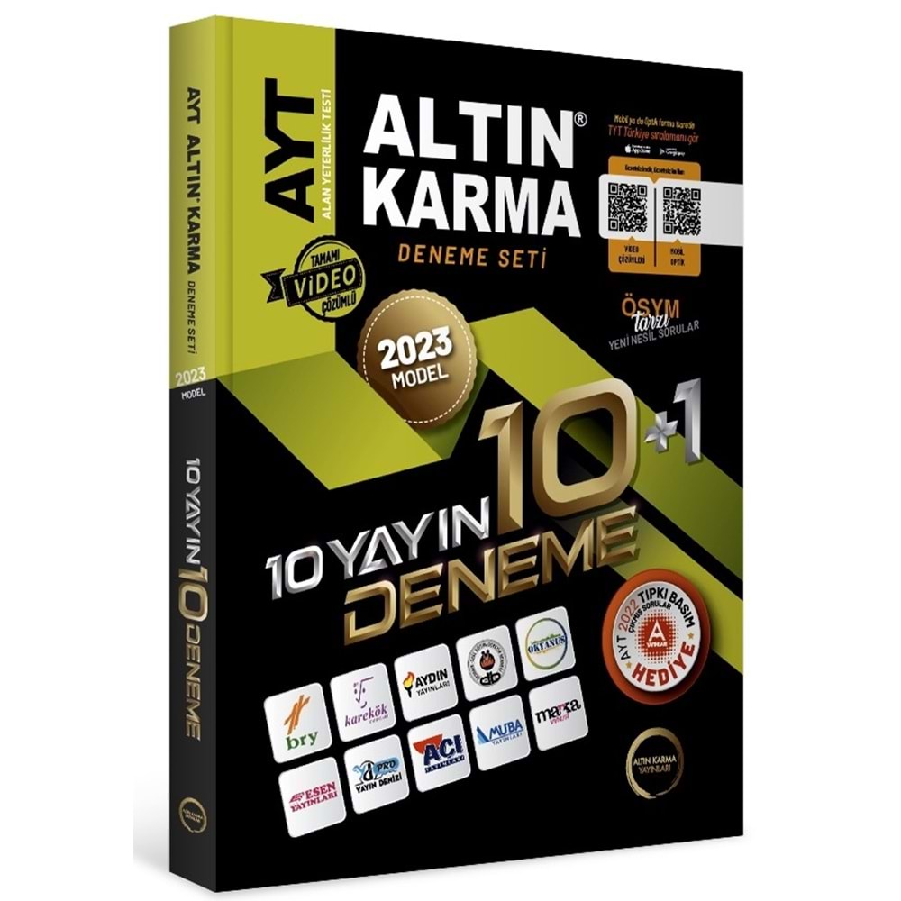 Altın Karma 2023 Model 10 yayın 10+1 AYT Deneme Seti