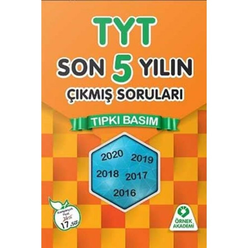 Örnek Akademi Tyt Son 5 Yılın Çıkmış Soruları Tıpkı Basım