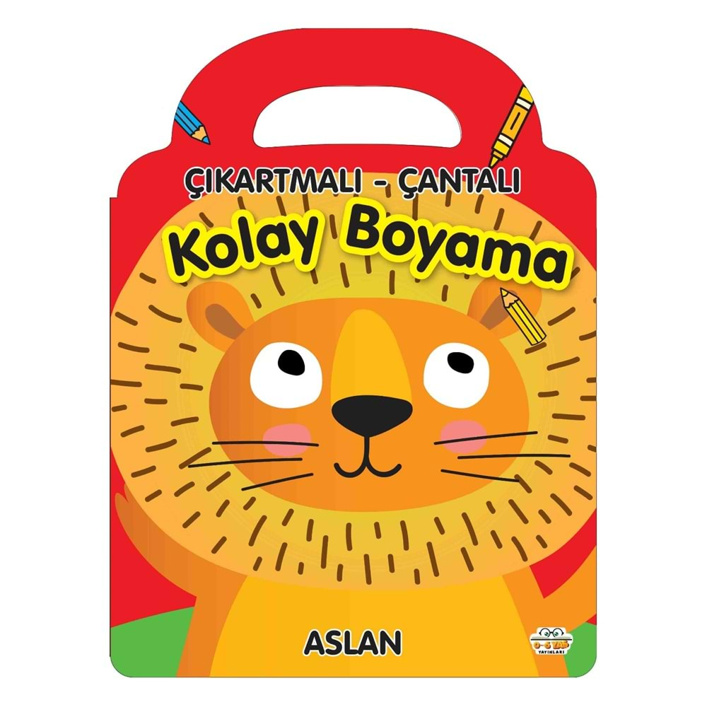 ASLAN - ÇIKARTMALI-ÇANTALI KOLAY BOYAMA