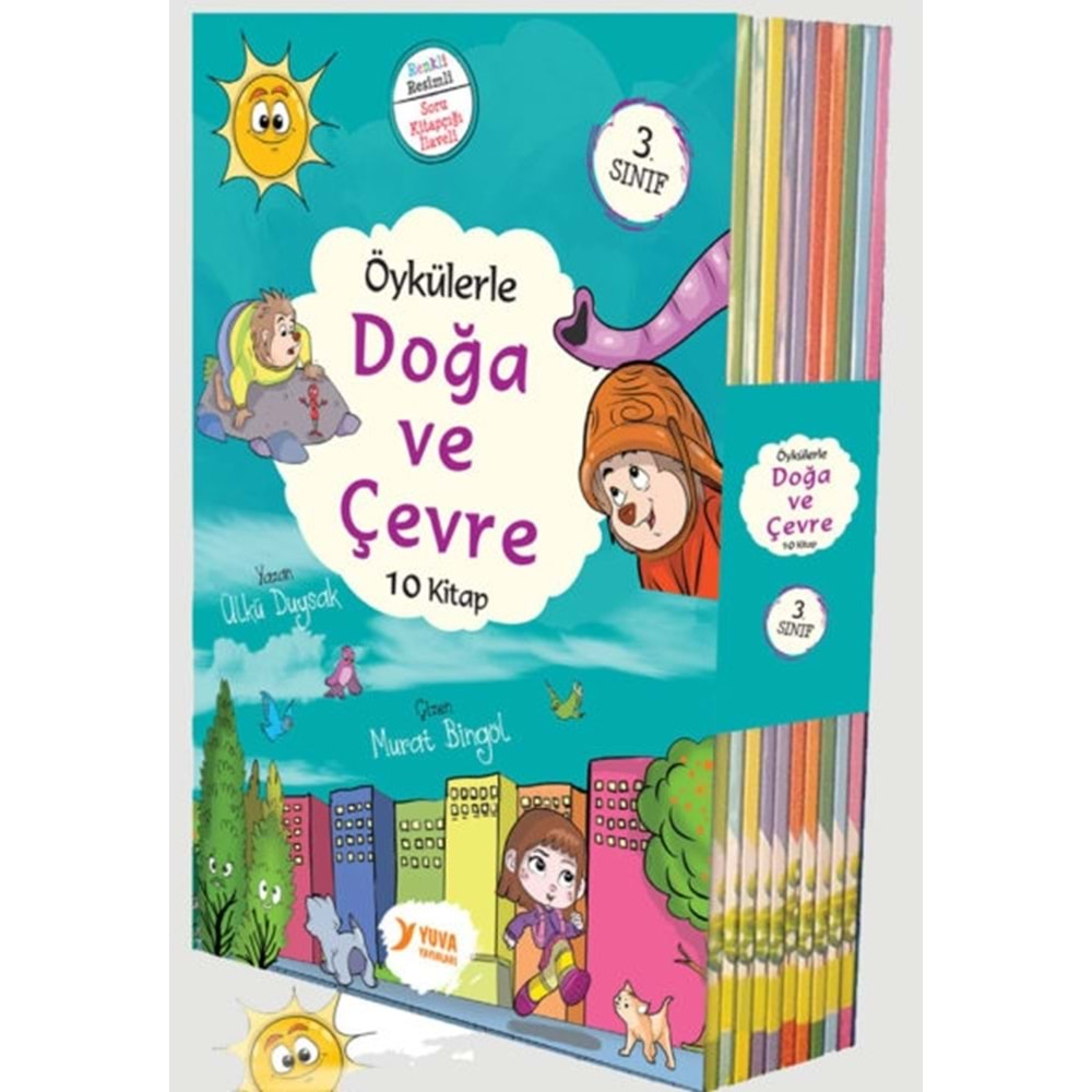 3.Sınıf Doğa ve Çevre Serisi Kutulu Set (10 Kitap)