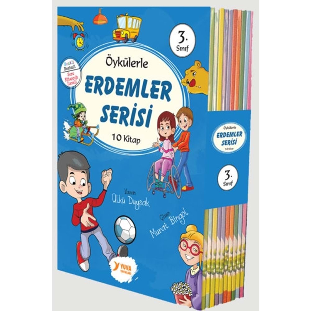 3.Sınıf Erdemler Serisi Kutulu Set (10 Kitap)