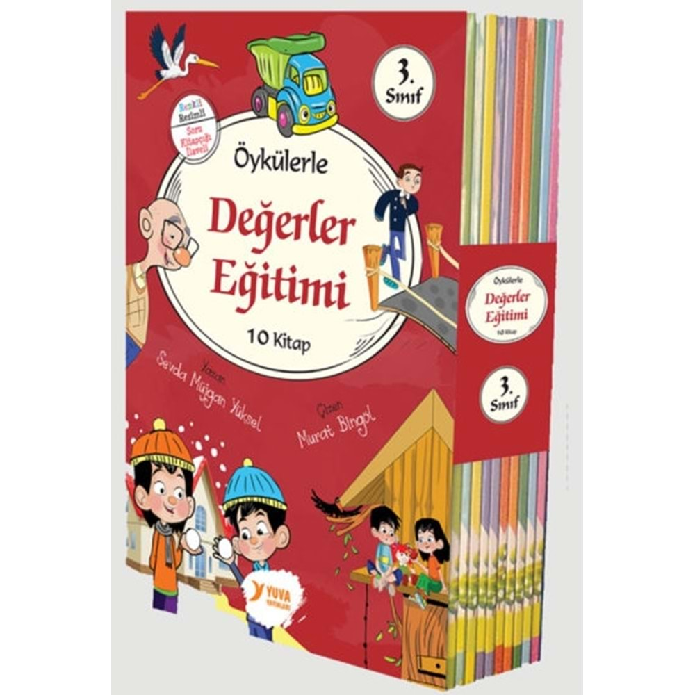 3.Sınıf Değerler Eğitimi Kutulu Set (10 Kitap)