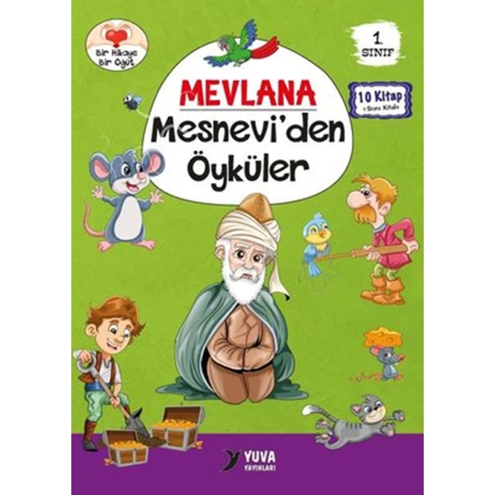 1.Sınıf Mevlana Mesnevi'den Öyküler Seti - 10 Kitap Takım