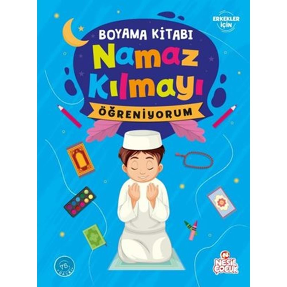 Namaz Kılmayı Öğreniyorum (Erkek) - Boyama