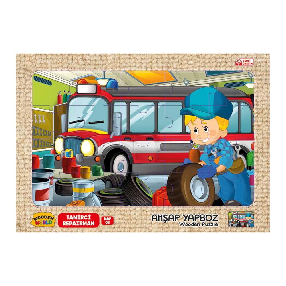 Redka Ahşap Puzzle 24X34 Cm. Tamirci