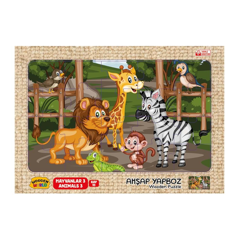 Redka Ahşap Puzzle 24X34 Cm. Hayvanlar 3