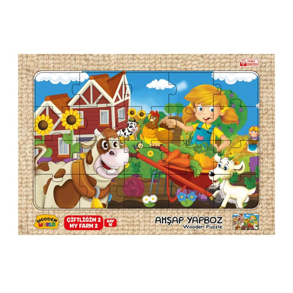 Redka Ahşap Puzzle 24X34 Cm. Çiftliğim 2