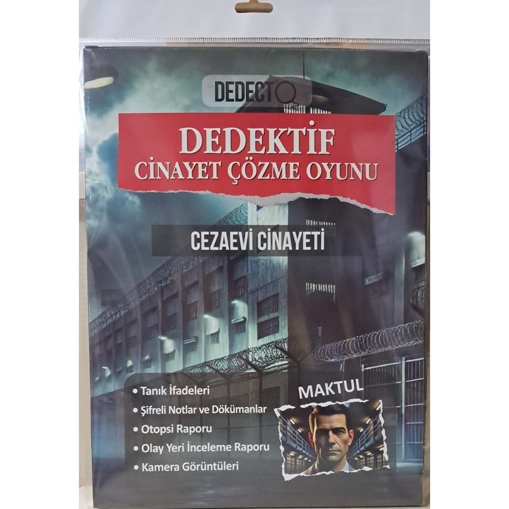 Dedektif Cinayet Çözme Oyunu Cezaevi Cinayeti