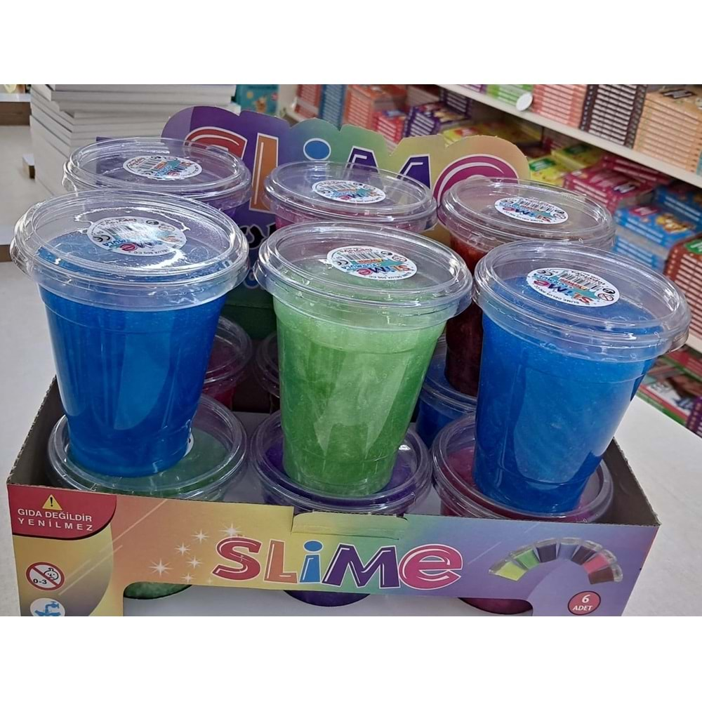 Topytoys Metalik Gold Bardak Slime 6 Lı