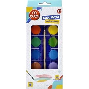 Bu-Bu Sulu Boya 12 Renk BUBU-SUL001