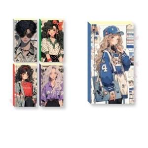 Lilamor Anıme Defter 7,5X14 96 Sayfa 60 lı