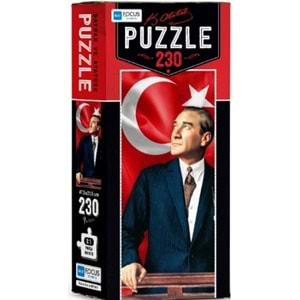 Blue Focus Bayrak ve Atatürk - Puzzle 230 Parça