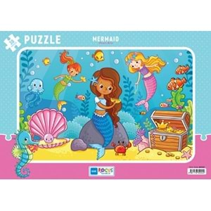 Blue Focus Mermaid (Deniz Kızı) Puzzle 30 Parça