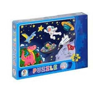 Astronot 24 Parça Kutu Puzzle