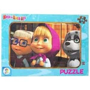 Masha Koca Ayı 24 Parça Frame Puzzle (2 Asorti)