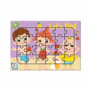 Cocomelon 24 Parça Puzzle Plaj