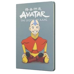 Avatar Aang Sert Kapak Butik Defter Gri