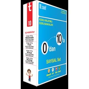 0'dan 10'a Konu Anlatımlı Soru Bankası Sayısal Set
