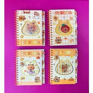 Capybara Hologram Kapak Defter