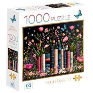 CA 1000 Parça Puzzle Çiçekler Ve Kitaplar