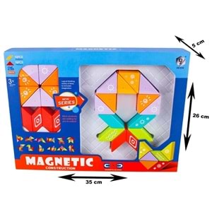Manyetik 26 Parça Zeka Blokları