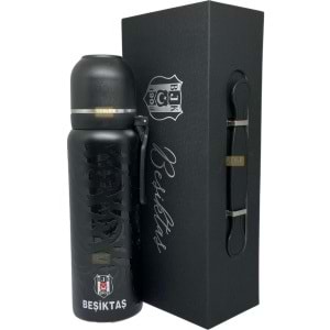 Beşiktaş 650ml Lisanslı Çift Katlı Paslanmaz Çelik Termos