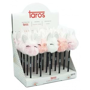 Taros 7772 Unic Color Unicorn Tepeli Ponpon Kurşun Kalem 24 lü