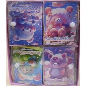 Taros 8368 Unıck Color Sweet Heart Bear Not Defteri 24 Lü