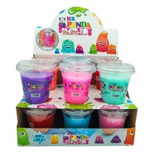 Mr. Panda Slime 300gr Pastel Bardak 12 Li