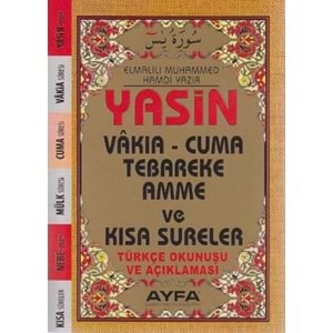 Yasin Kısa Sureler Türkçe Okunuşu ve Açıklaması Cep Boy Üçlü