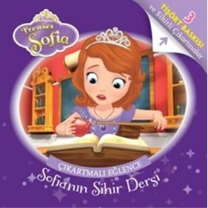 Disney Prenses Sofia Çıkartmalı Eğlence Tişört Baskılı Sofianın Sihir Dersi